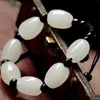 2017 new Natural Afghanistan white jade Hand catenary Chain wholesale Made in China Factory direct sales free shipping