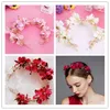 Wedding Bridal Rose Flower Headband Floral Crown Tiara Hairband Pink Purple Red Ivory Flowers Head Bands Hair Accessories Ornament6165475