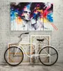 Couple Graffiti Picture Great Gift for Love Premium Art Print HD Canvas Prints Wall Art for Home DecorUnframed243S
