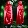 Halloween cosplay hooded cape cloaks carnival halloween kostymer fancy dress ball maid party barn vuxen konstym död trollkarl kappa