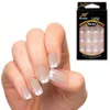 Whole Factory Fashion Acrylic False Nail Full French Sticker Nail Tips Manicure 25 Colors 6731516