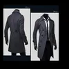 Brand Brand Winter Mens Longo Casaco de Pea Longa Men's Wool Casal Turn Down Double Basted Men Trench Coats Inglaterra Vento