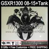 Gloss Zwart 8Gifts voor Suzuki Hayabusa GSXR1300 08 15 GSXR-1300 14MY175 GSXR 1300 GSX R1300 08 09 10 11 12 13 14 15 Verkosten Gloss Zwart Kit