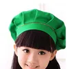 Cute Kids Children Kitchen Baking Craft Hat Candy Color Chef Cap4964852