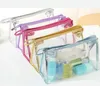 Travel Clear Waterproof PVC Cosmetic Bag Envelope Receive Toiletry Bags Makeup Bag Organizer Transparent Toiletry Pouch XB19093874