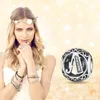 Großhandel authentische 925er Sterlingsilber-Weinlese-Klarbuchstaben-Perlen-Charms für Pandora-Frauen-Charm-Armbänder, Silberschmuck