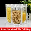 18x26 cm Capacidade de Grande Folha De Alumínio Zip Bloqueio Embalagem De Embalagem Stand Mylar Sacos Cheiro Saver Laminação Selo De Calor Showcase Baking Food Package