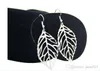 컷 아웃 Leaf Dangle Earrings 보헤미안 실버 / 골드 톤 후프 귀걸이 Womens Jewelry Gift 후크 귀걸이