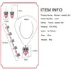 Ethnic Style Owl Animal Turquoise Earrings Necklace Bracelet Jewelry Sets for Women Dress Up 5 Colors Mix