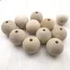30mm Round Wood Beads Original Color For Paint DIY Fashion Wood Findings 100pcs/Lot Free Shippng