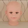 Freeshipping grossist pvc realistisk plast baby / barn barn mannequin dummy huvud för peruk hatt solglasögon display huvud mannequin 1pc b617