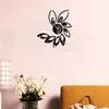 DIY de klok op de muur gift spiegel muurstickers klokken en horloges mode wandklok dubbele kleur lotus klok