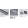100 X 1M sets/lot Linear flange aluminum profile led and T type extrusion channel for flooring or recessed wall lamps