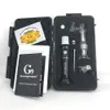 G9 h enail plus dabbing e cig start kit with quartz titanium Ceramic donut coils wax vaporizer Glass water pipe with box