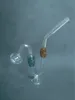 Colorful Snakelike Glass Pipes Bong Oil Burners 20cm Big thick Pyrex tobacco Water Pipes for Smoking Hookahs Pipe with Base