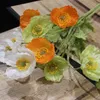 Artificial flowers poppy Silk flowers for wedding decoration/Rustic home decoration flowers/Artificial plants poppies long 60cm