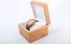 Natural Bamboo Flip Watch Box Watch عالية الجودة هدايا التعبئة والتغليف الساعات الخيزران Box267t