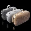 Top quality NEW Rhinestones women clutch bags diamonds finger ring evening bags crystal wedding bridal handbags purse bags holder