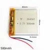 3.7V 500mAh 304040 Lithium Polymère Rechargeable Batterie LiPo cellules li-ion puissance Pour Mp3 casque DVD GPS téléphone mobile Caméra psp jeu Jouets