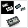 NIEUWE Zwart / Wit Mini Digitale LCD Milieu Thermometer Hygrometer Vochtigheid Temperatuurmeter In Room Koelkastijsbox