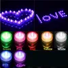 LED Zanurzalne Wodoodporne Światła Herbaty LED Dekoracji Świeca Podwodna Lampa Wedding Party Oświetlenie wewnętrzne Dla Zbiornika Ryby Pond 12 sztuk / zestaw