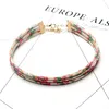 2017 nouveau collier Hot Choker européen et américain colliers en cuir de fleurs à plusieurs étages chokers 5 couleurs