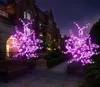 2017 NOVA Handmade Artificial LEVOU Flor De Cerejeira Árvore noite Luz Novo ano de Natal luzes de Decoração de casamento 120 cm 240LED luz da árvore MYY