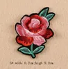 Eisen auf Patches DIY gestickten Patch Aufkleber für Kleidung Kleidung Stoff Nähen Vintage Rose Blume Zweig Design