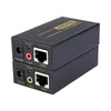 Freeshiping HD أنثى إلى أنثى موسع VGA إلى محول شبكة إيثرنت LAN CAT5e / 6 RJ45 VGA ومحول الصوت AudioExtension مع المكونات الولايات المتحدة