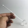 6,5 pouces Quartz paille Nectar Collectors Hookahs Banger Nail Oil Burner Pipe for Oil Tobacco Cigarette Thick XL Flat Top Walls Seau