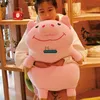 Dorimytrader Kawaii Big Soft Piggy Plush Toys Lovely Stuffed Animal Pig Pillow Doll for Children Gift Xmas Present 35inch 90cm DY61338