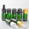 960pcs/الزجاج الزجاجي الفارغ 5 مل لزجاجة للزيوت الأساسية الأخضر 5 مل زجاجات سائلة إلكترونية