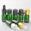 7 Stile Tappo resistente ai bambini Vuoto Flacone contagocce in vetro verde da 5 ml per 5 ml E liquido Bottiglia Olio essenziale Imballaggio CALDO Commercio all'ingrosso USA Mercato