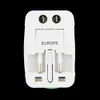 Electric Plug Power Socket Adapter International Travel Adapter Universal Travel Socket USB Power Charger Converter EU UK US AU