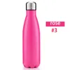 500 ML Bouteille D'eau Isolation Sous Vide Tasse En Acier Inoxydable Cola Bowling Forme Voyage Tasses Sport Bouteille Flacon 10 Couleur WX-C07