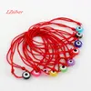 120 pz Kabbalah Red String Braccialetto colore della miscela Resina Evil Eye Bead Rosso Protezione Salute Fortuna Felicità Bracciali B-35