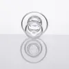 4 mm dicker, nagelpolierter Quarz-Banger mit kuppellosem Gelenk + Quarz-Vergaserkappe mit einem Loch, ein Set für Dab-Rigs-Glasbongs