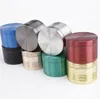 The new foreign trade wear smoke four - layer zinc alloy thread grinder diameter 40MM 50MM 55MM 63MM