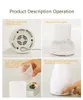 100ML 7 Color Aroma Diffuser LED Light Dry Protect Ultrasonic Aromatherapy Essential Oil Diffuser Home Mute Air Humidifier