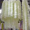 Élégante orchidée artificielle artificielle de la vigne fleur de vigne de 2 mètres de longues couronnes de soie de long pour la décoration de toile de mariage des accessoires de tir 100pcs / lot