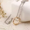 Hot Movie Jewelry The Lord Ring Gold And Silver Pendant Necklace Alloy Chain Necklaces Factory Direct Sale