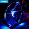 Wholesale- Leadbike 2016新しい自転車サイクリングハブライトバイクフロント/テールライトLEDスポークホイール警告ライト防水バイクアクセサリー