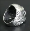 5 unids/lote, el más nuevo diseño, tamaño 7-15, anillo de calavera fantasma enorme, joyería de moda de acero inoxidable 316L, anillo Popular de calavera muerta