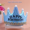 Non-Woven fabrics Led light birthday hat celebration hat crown girls and boys are in common use Festive & Party Supplies wholesale