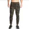 Gros-2016 hommes pantalons décontractés Camouflage mode impression cordon élastique taille poche pantalon marque mâle pantalon survêtement 50