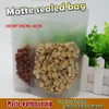18 * 26 + 4cm Frosted Surface Clear Plastic Zip Packing Tassen Stand-up Pouch Resealable Food Storage Packaging Spot 100 / Pakket