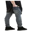 Großhandels-Hot Slim Elastic Ripped Biker Jeans Männer Hip Hop Männer Skinny Jeans Männer Jeans Denim Hosen Füße