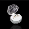 Acryl Crystal Clear Ring Box Transparant 3 Kleur Box Stud Earring Sieraden Case Geschenkdozen Sieraden Verpakking Gratis Verzending ZA2571