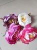 100 st dia 10cm artificiell tyg silke peony blomma huvud för bröllop dekoration båge blomma arrangemang diy material leveranser