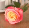 25 stks / partij Decor Rose Artificial Flowers Silk Flowers Floral Latex Real Touch Rose Wedding Bouquet Home Party Design Flowers